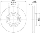 Mintex Brake Discs fits -Ford MDC996 (also fits other vehicles)