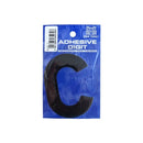 Castle Promotions C - 3in. Adhesive Digit - Black - Pack Of 12 - DPX12C
