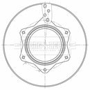 Borg & Beck Brake Disc - BBD32649