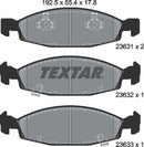 Textar Brake Pad Set - 2363101