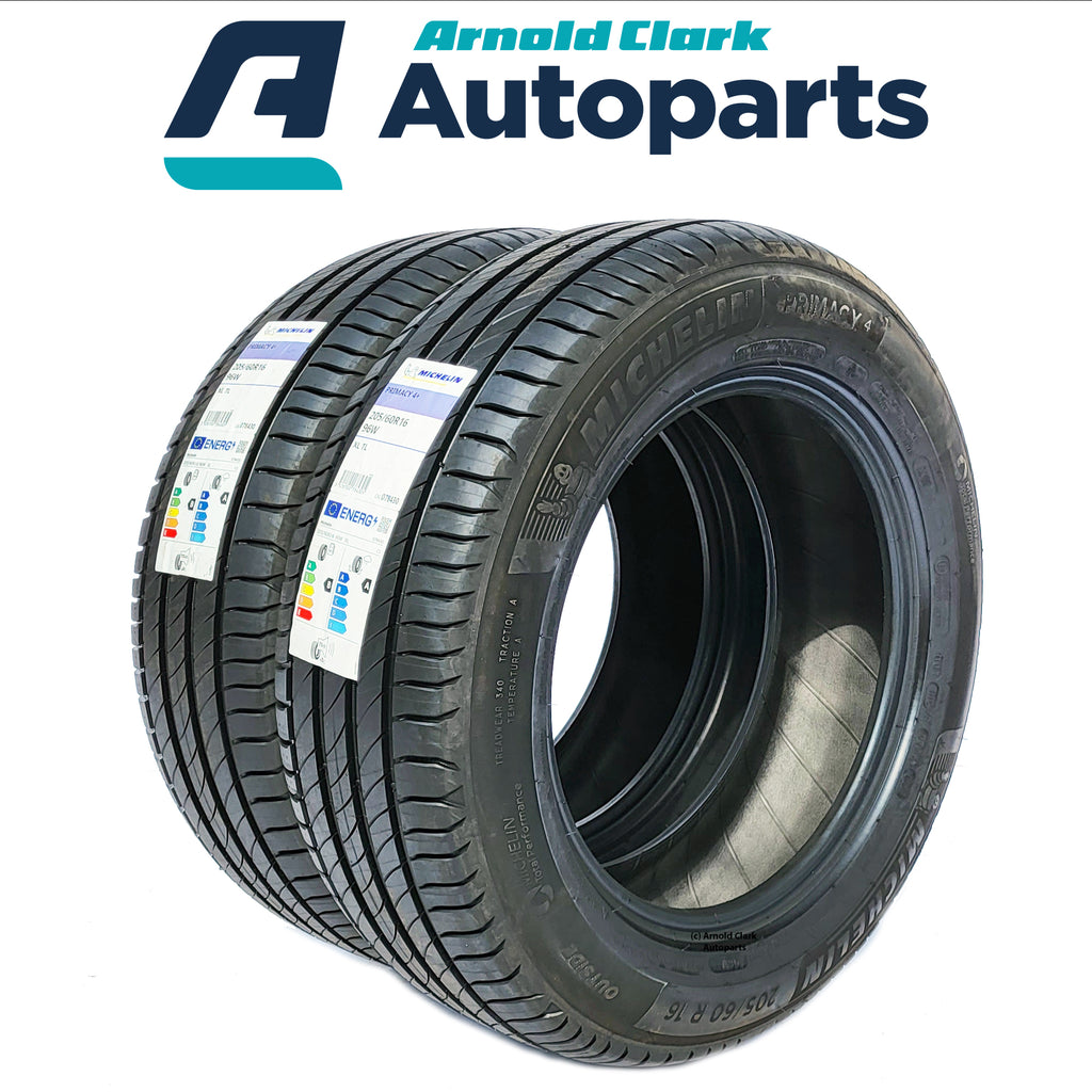205 60 16 96W Michelin Primacy 4+ Tyres x2 Pair | Arnold Clark