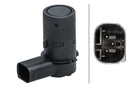 HELLA 6PX 358 141-491 Sensor, parking distance control - angled - 3-pin connector - Plugged