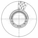 Borg & Beck Brake Disc - BBD32663