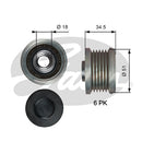 Gates DriveAlign Overrunning Alternator Pulley - OAP7218