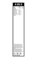 Bosch Aerotwin Front Wiper Blade Set - 600/600mm - A351S