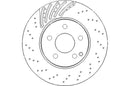Disctech Brake Disc (Single) - Fits Mercedes-benz - ABD3000 - Front Axle