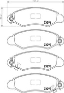 Mintex Brake Pad Set fits -Subaru Suzuki MDB2003 (also fits other vehicles)