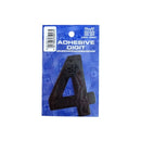 Castle Promotions 4 - 3in. Adhesive Digit - Black - Pack Of 12 - DPX124