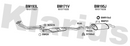 Klarius BM193L - Twin Front Pipe  - Fits BMW 325i 2.5i