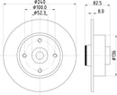 Mintex Brake Discs fits -Nissan Renault V282:5 MDC1762 (also fits other vehicles)