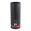 Milwaukee Hex socket ShW 1/2 deep 21mm-1pc - 4932480339