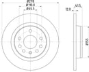Mintex Brake Discs fits -Fiat Opel Saab Vauxhall V296:5 MDC1560C (also fits other vehicles)