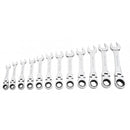 Carlyle Hand Tools Spanner Set - Stubby - Metric - 12 Piece - RWFLS612M