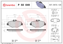 Brembo Brake Pad Set - P50049