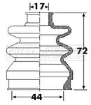 First Line Cv Joint Boot Kit  - FCB6264 fits Porsche 911