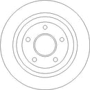 Disctech Brake Disc (Single) - Fits Ford, Lexus - ABD3840 - Rear Axle