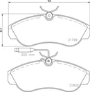 Mintex Brake Pad Set fits -Citroën Fiat Peugeot MDB1704 (also fits other vehicles)