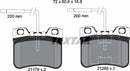 Textar Brake Pad Set - 2117902