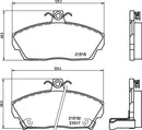 Mintex Brake Pad Set fits -Honda MG Rover MDB1659 (also fits other vehicles)