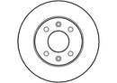 Disctech Brake Disc (Single) - Fits Dacia, Ford - ABD2003 - Front Axle