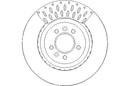 Disctech Brake Disc (Single) - Fits Land rover - ABD3323 - Front Axle