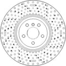 Disctech Brake Disc (Single) - Fits Bmw - ABD4062 - Rear Axle Right
