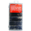 Pearl Consumables Black Self Tapping Screws - Assorted - Pack of 420 - PXP155