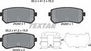 Hyundai Kia, Brake Pad Set - Textar 25292012304201