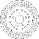 Disctech Brake Disc (Single) - Fits Mercedes-benz - ABD4093 - Front Axle