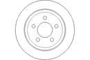 Disctech Brake Disc (Single) - Fits Chevrolet, Jeep - ABD3050 - Rear Axle