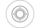 Disctech Brake Disc (Single) - Fits Audi, Ldv - ABD2877 - Front Axle