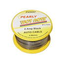 Wot-nots 1 Core Cable - Black - 6m - 8A - PWN687
