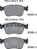 Textar Brake Pad Set - 2055601