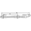 Borg & Beck Brake Hose  - BBH6674 fits Nissan Micra II (K11)
