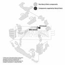 Borg & Beck Turbo Hose  - BTH1630 fits VAG A4,A5,A6,Q5,Q7