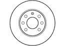 Disctech Brake Disc (Single) - Fits Opel - ABD2752 - Front Axle
