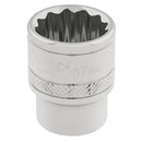 Draper Expert 17mm 12point Socket 3/8DR-Pckd - 32781