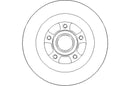 Disctech Brake Disc (Single) - Fits Ford, Renault - ABD3122 - Rear Axle