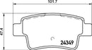 Mintex Brake Pad Set fits -Opel Vauxhall MDB3167 (also fits other vehicles)