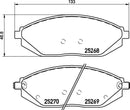 Mintex Brake Pad Set fits -Chevrolet MDB3152 (also fits other vehicles)