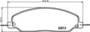 Mintex Brake Pad Set fits -Ford Usa MDB2873 (also fits other vehicles)