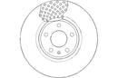 Disctech Brake Disc (Single) - Fits Audi - ABD2174 - Front Axle