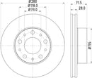 Mintex Brake Discs fits -Citroën Fiat Peugeot S264:5 MDC2685 (also fits other vehicles)