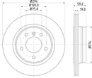 Mintex Brake Discs fits -BMW V294:5 MDC1384C (also fits other vehicles)