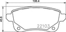 Mintex Brake Pad Set fits -Nissan Renault MDB3765 (also fits other vehicles)