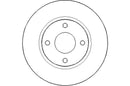 Disctech Brake Disc (Single) - Fits Nissan - ABD3080 - Front Axle