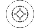 Disctech Brake Disc (Single) - Fits Alfa romeo, Ford - ABD2820 - Front Axle