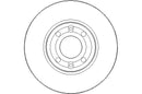 Disctech Brake Disc (Single) - Fits Dacia, Mercedes-benz - ABD3082 - Front Axle