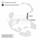 Borg & Beck Turbo Hose  - BTH1145 fits VAG A4 1.9D, 2.0D 07-
