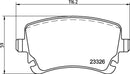 Mintex Brake Pad Set fits -Audi Bentley VW MDB2673 (also fits other vehicles)